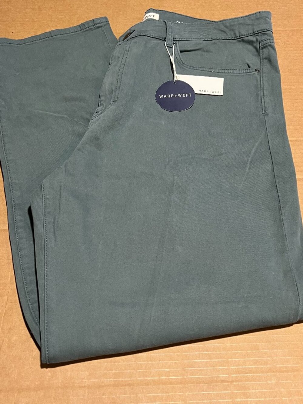 Warp+Weft Men's Dublin Relaxed Straight Pants Flagstaff Color Size 35x30 NWT